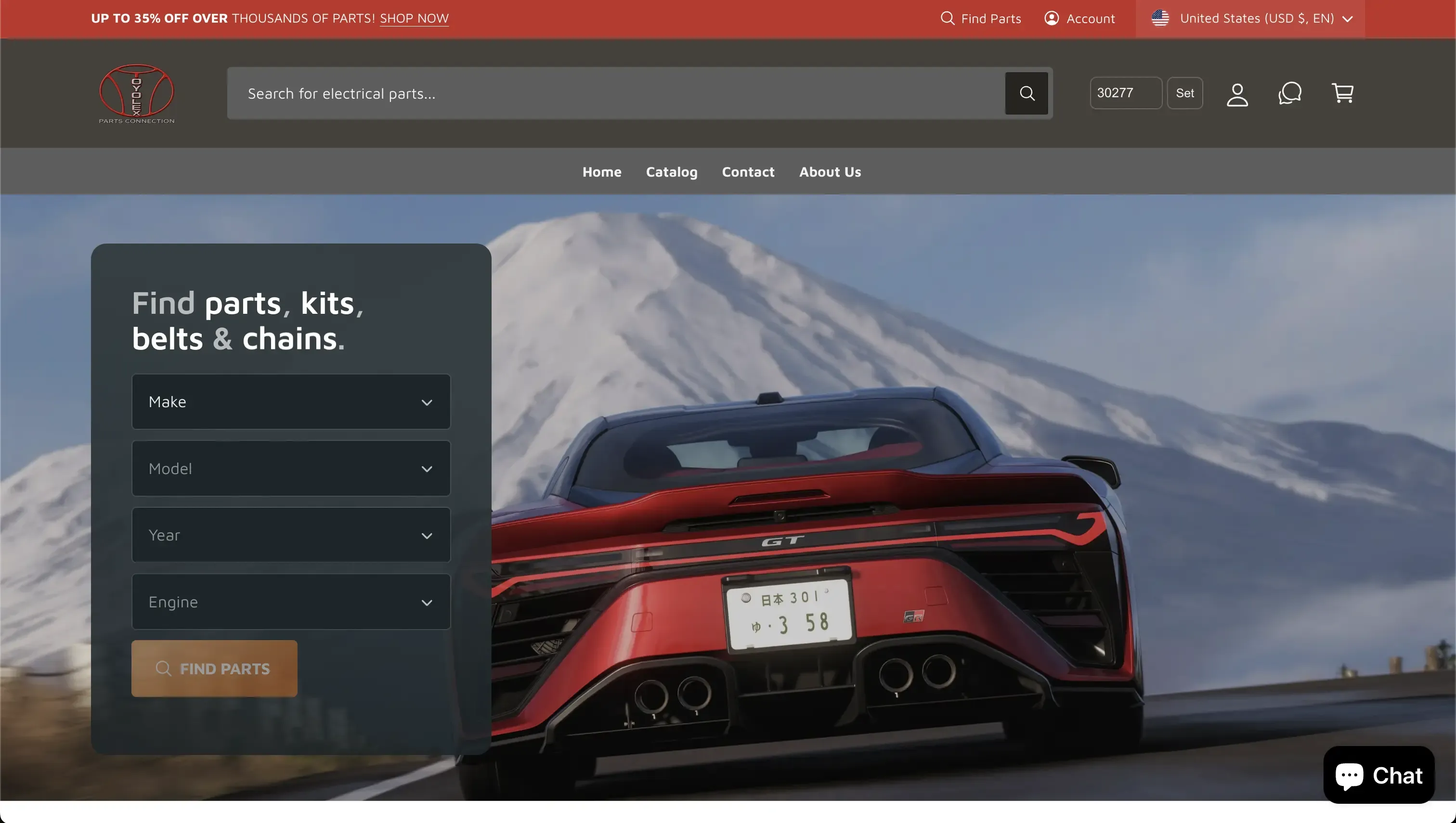Toyolex Parts Connection Shopify storefront