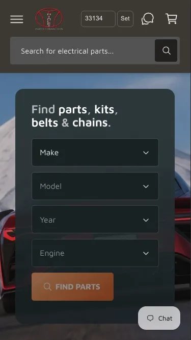 Mobile view of Toyolex home page